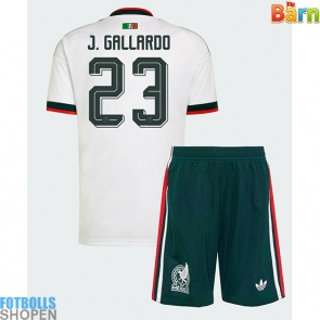 Billiga Mexiko Jesus Gallardo #23 Bortatröja Barn VM 2026 Kortärmad (+ Korta byxor)